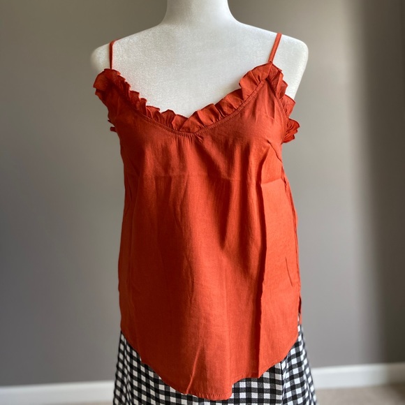 Ruffle Neck Cami - Picture 2 of 9